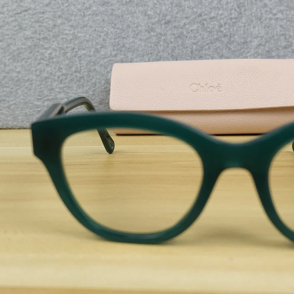 CHLOE CH0162O 004 EYEGLASSES FRAMES Green W/CASE 48-19-140 Made in Italy